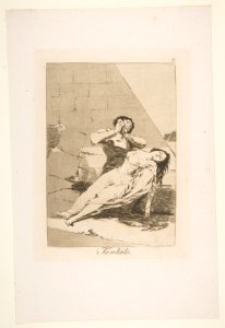 Plate 9 from 'Los Caprichos'- Tantalus (Tantalo.) MET DP816898