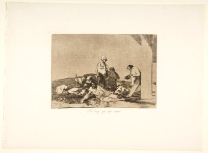 Plate 58 from 'The Disasters of War' (Los Desastres de la Guerra)- 'It's no use crying out' (Ho hay que dar voces.) MET DP817451