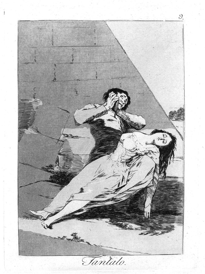 Plate 9 from 'Los Caprichos'- Tantalus (Tantalo.) MET 088.2R1 99O