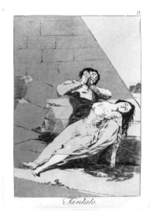 Plate 9 from 'Los Caprichos'- Tantalus (Tantalo.) MET 088.2R1 99O