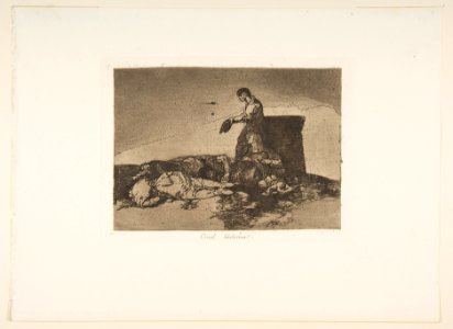 Plate 48 from 'The Disasters of War' (Los Desastres de la Guerra)- 'Cruel tale of woe!'(Cruel Lástima!) MET DP817401