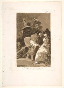 Plate 6 from 'Los Caprichos'- Nobody knows himself (Nadie se conoce.) MET DP816881