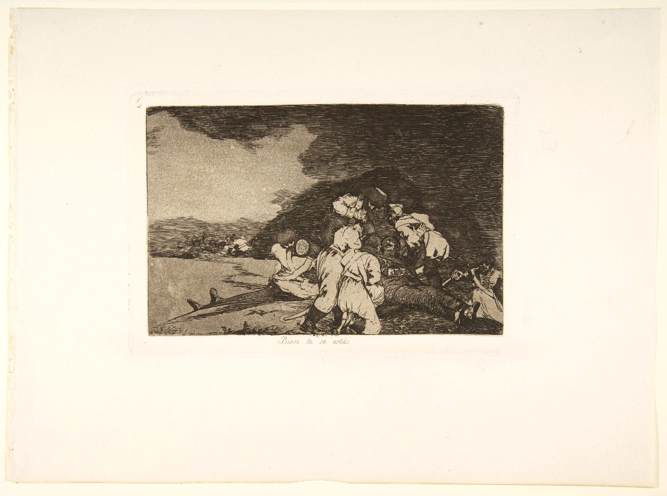 Plate 6 from 'The Disasters of War' (Los Desastres de la Guerra)- It serves you right (Bien te se està.) MET DP817140