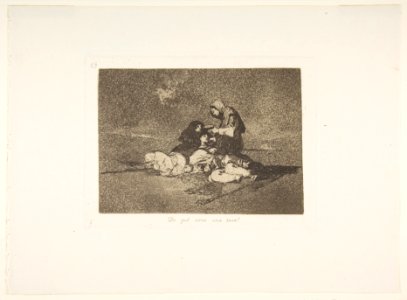 Plate 59 from 'The Disasters of War' (Los Desastres de la Guerra)- 'What is the use of a cup?' ( De qué sirve una taza?) MET DP817452