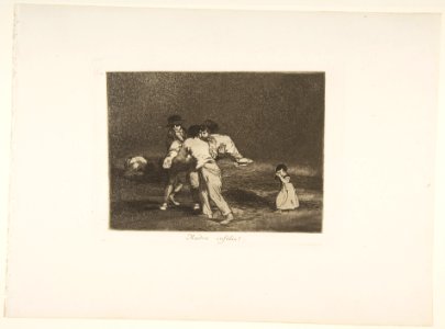 Plate 50 from 'The Disasters of War' (Los Desastres de la Guerra)- 'Unhappy mother!.' (Madre Infeliz!) MET DP817396