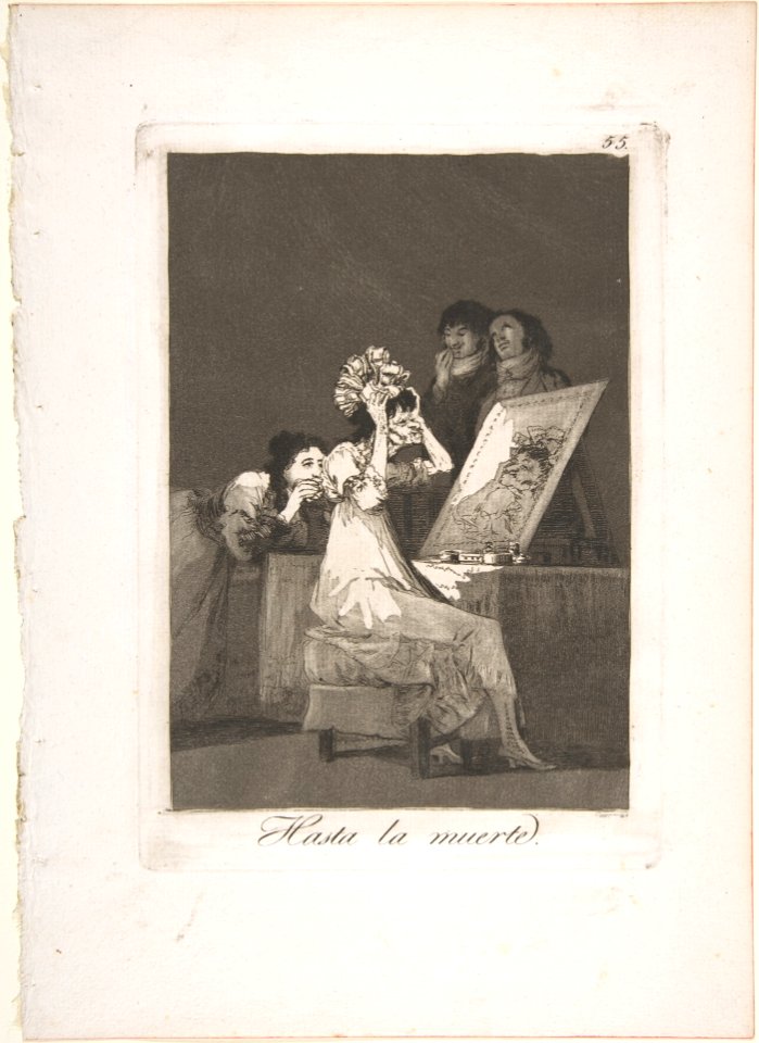 Plate 55 from 'Los Caprichos'- Until death' (Hasta la muerte.) MET DP809124