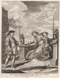 Plate 6- Ferdinand receiving the keys to the city of Ghent; from Guillielmus Becanus's 'Serenissimi Principis Ferdinandi, Hispaniarum Infantis...' MET DP874815