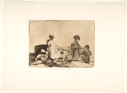 Plate 61 from 'The Disasters of War' (Los Desastres de la Guerra)- 'Perhaps they are of another breed' (Si son de otro linage.)- MET DP817453
