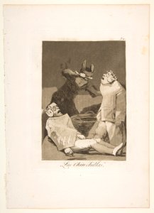 Plate 50 from 'Los Caprichos'- The Chinchillas (Los Chinchillas.) MET DP816989