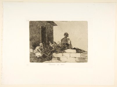 Plate 54 from 'The Disasters of War' (Los Desastres de la Guerra)- 'Appeals are in vain' (Clamores en vano) MET DP817457
