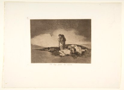 Plate 60 from 'The Disasters of War' (Los Desastres de la Guerra)-'There is no one to help them' (No hay quien los soccara.) MET DP817460