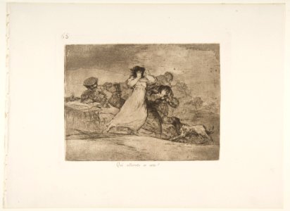 Plate 65 from 'The Disasters of War' (Los Desastres de la Guerra)- 'What is this hubbub'' (Qué alboroto es este?) MET DP817461