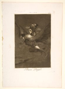 Plate 64 from 'Los Caprichos'- Bon voyage (Buen Viage.) MET DP817114