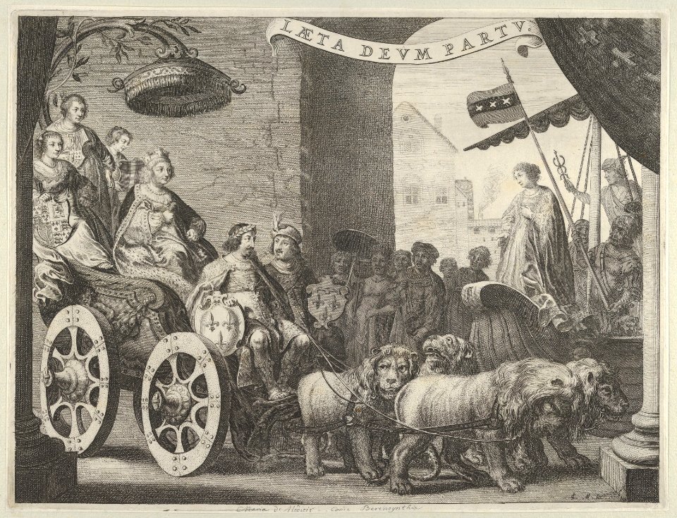 Plate 5a- Marie de Medici as Berecynthia, from Caspar Barlaeus, "Medicea Hospes" MET DP855426