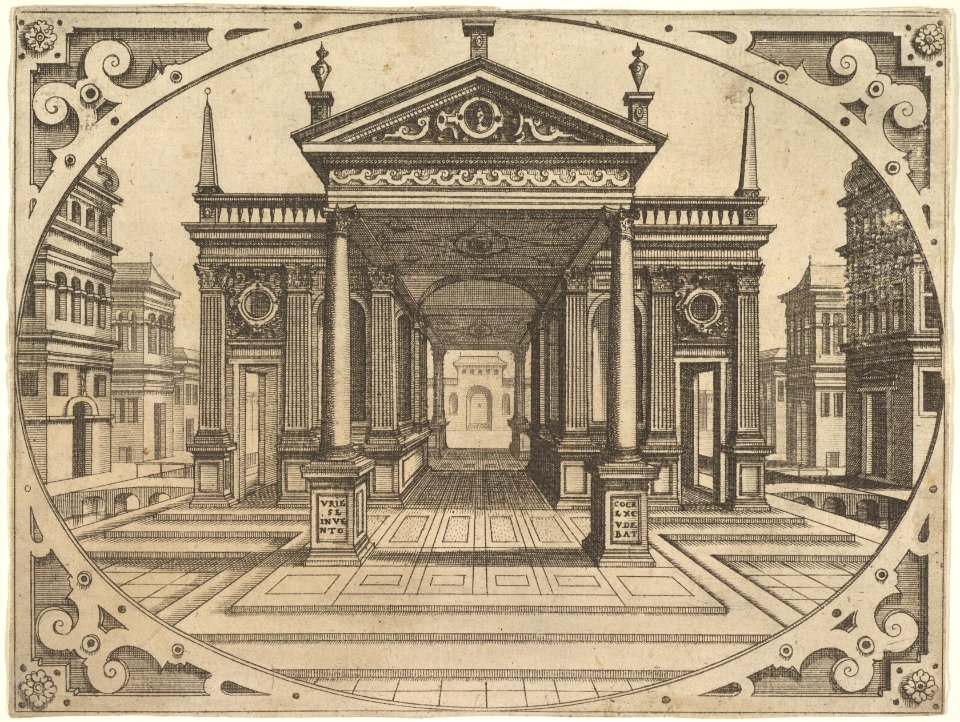 Plate from "Scenographiae..." MET DP828117