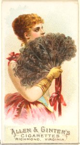 Plate 6, from the Fans of the Period series (N7) for Allen & Ginter Cigarettes Brands MET DP830135