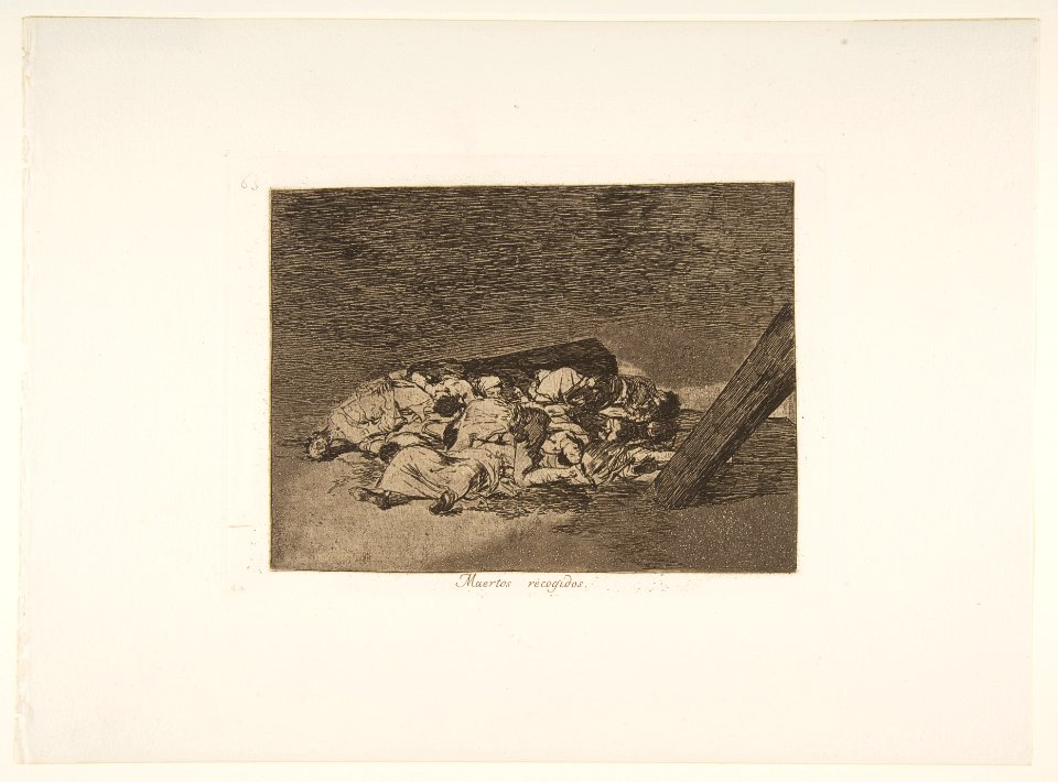 Plate 63 from 'The Disasters of War' (Los Desastres de la Guerra)- 'Harvest of the dead'' (Muertos recogidos.) MET DP817455