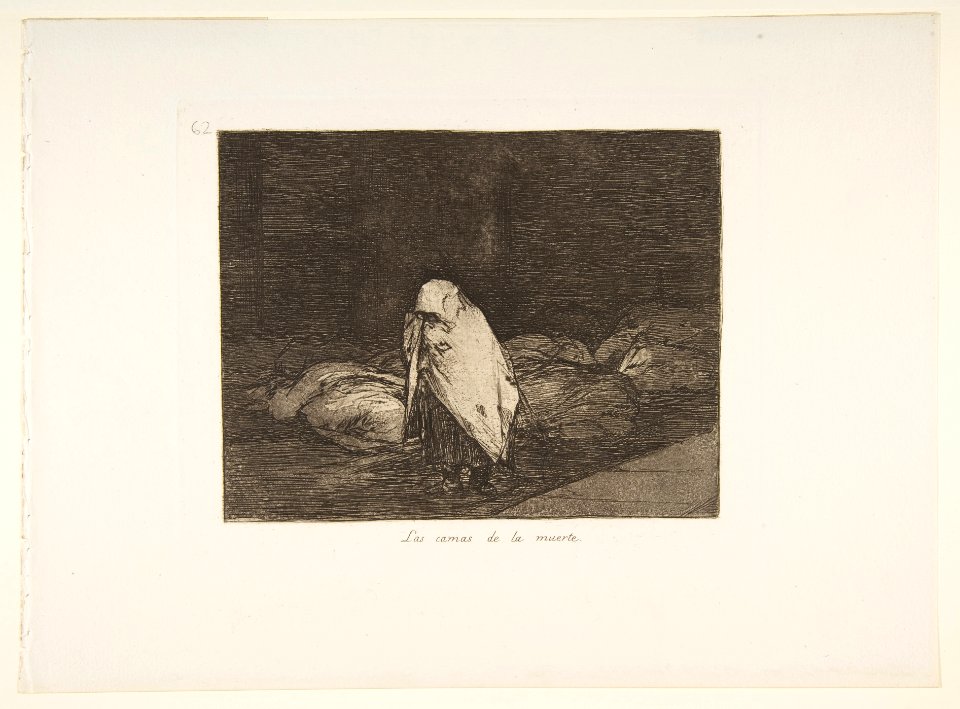 Plate 62 from 'The Disasters of War' (Los Desastres de la Guerra)- 'The beds of death' (Las camas de la muerte.) MET DP817454