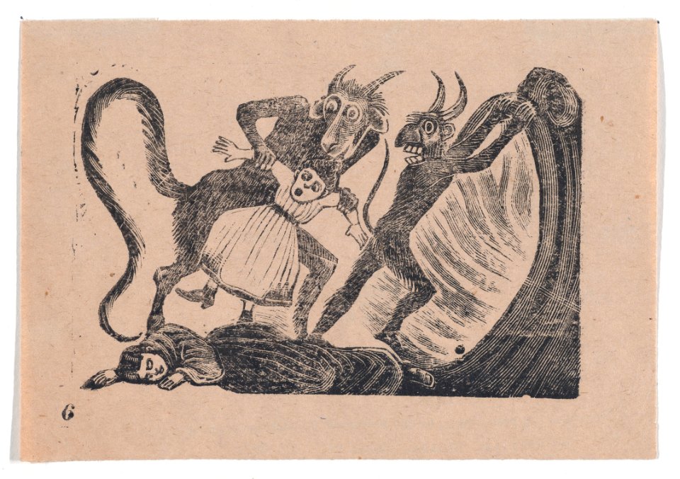 Plate 6- Terrible fate of a child snatched to hell because of a dog MET DP867992