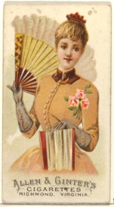 Plate 41, from the Fans of the Period series (N7) for Allen & Ginter Cigarettes Brands MET DP830205