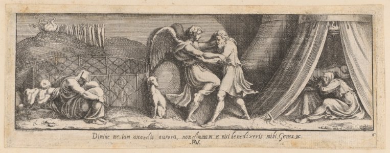 Plate 6- Jacob Wrestling with the Angel Met DP886732