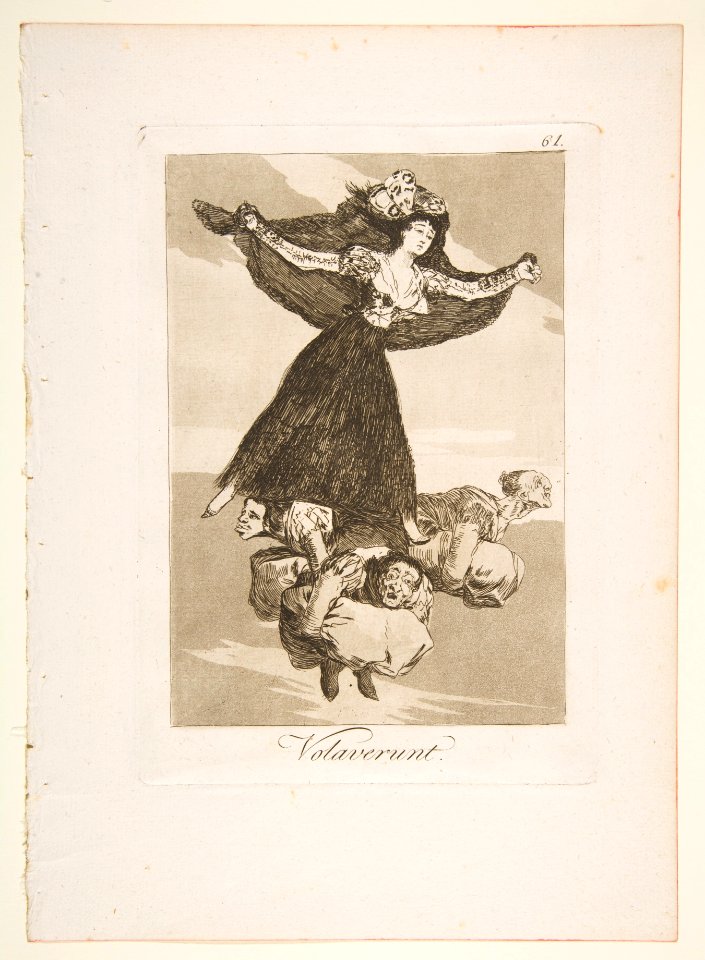 Plate 61 from 'Los Caprichos'- They have flown (Volaverunt.) MET DP817118