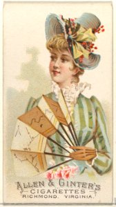 Plate 40, from the Fans of the Period series (N7) for Allen & Ginter Cigarettes Brands MET DP830204