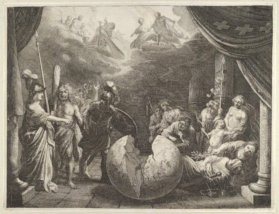 Plate 11- Allegory on the Discord in France, from Caspar Barlaeus, "Medicea Hospes" MET DP855432