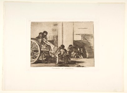 Plate 64 from 'The Disasters of War' (Los Desastres de la Guerra)- 'Cartloads to the cemetary''(Carretadas al cementerio.) MET DP817456