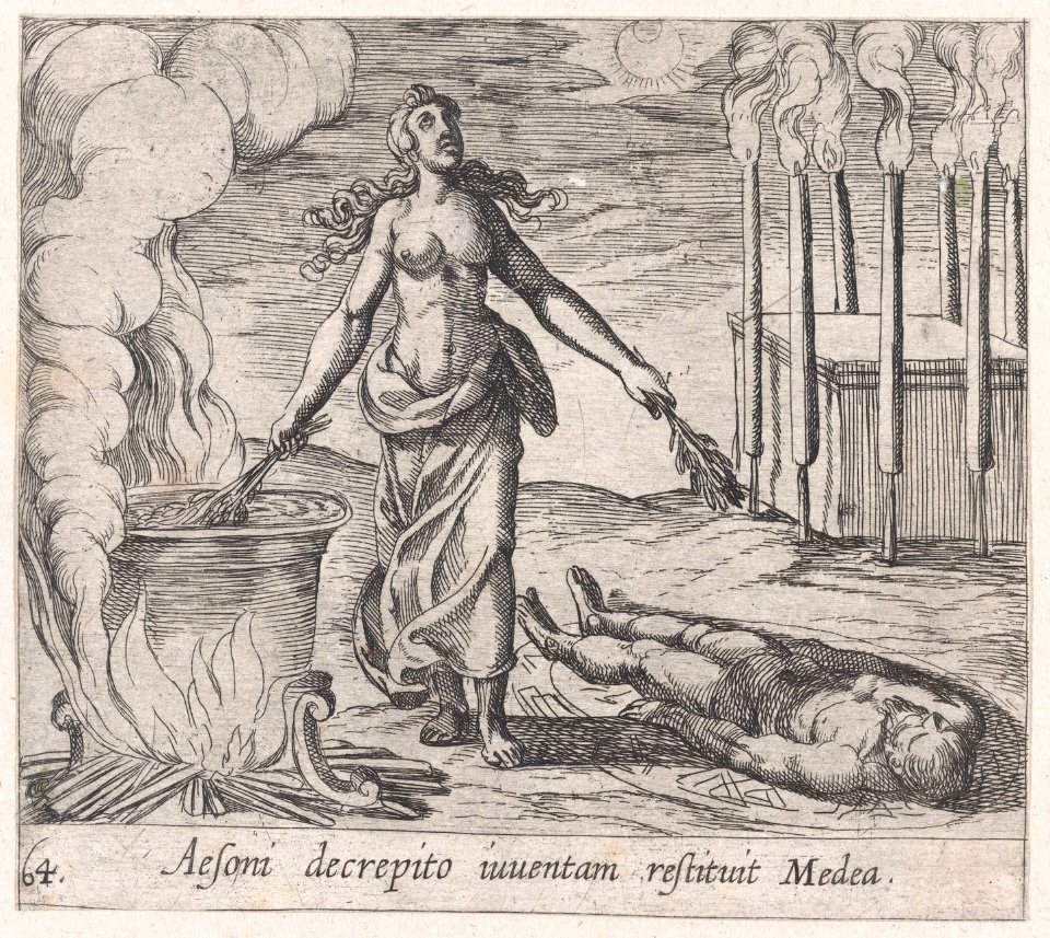 Plate 64- Medea Restoring Aeson's Youth (Aesoni decrepito iuventam restituit Medea), from Ovid's 'Metamorphoses' MET DP866511
