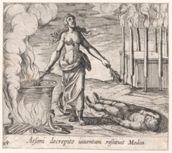 Plate 64- Medea Restoring Aeson's Youth (Aesoni decrepito iuventam restituit Medea), from Ovid's 'Metamorphoses' MET DP866511