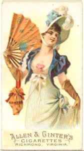 Plate 7, from the Fans of the Period series (N7) for Allen & Ginter Cigarettes Brands MET DP830136