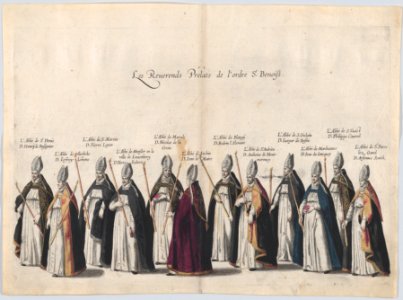 Plate 11- Members of the clergy marching in the funeral procession of Archduke Albert of Austria; from 'Pompa Funebris ... Alberti Pii' MET DP874761