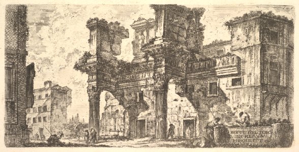 Plate 1- Part of the Forum of Nerva (Parte del Foro di Nerva) MET DP827927