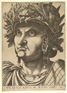 Plate 10- Vespasian with his head turned slightly to the left, from 'The Twelve Caesars' MET DP846530
