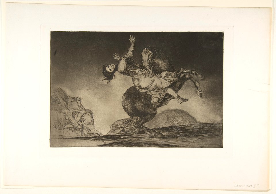 Plate 10 from the 'Disparates'- The horse abductor MET DP817502