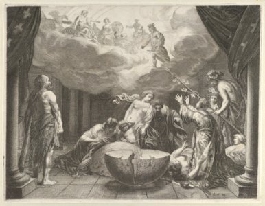 Plate 10- Allegory on the Discord in France, from Caspar Barlaeus, "Medicea Hospes" MET DP855431