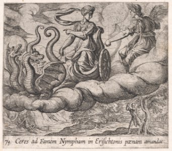 Plate 79- Ceres Ordering Erysichthon's Punishment (Ceres ad Famem Mypham in Erisichtonis paenam amandat), from Ovid's 'Metamorphoses' MET DP866520