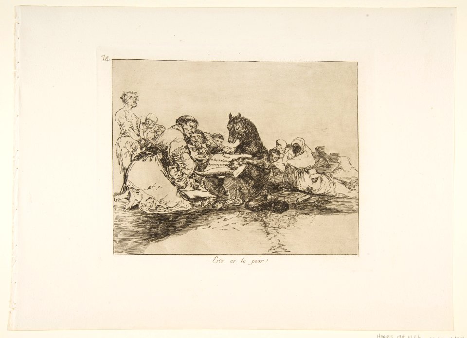 Plate 74 from 'The Disasters of War' (Los Desastres de la Guerra)- 'That is the worst of it!' (Esto es lo peor!) MET DP817469
