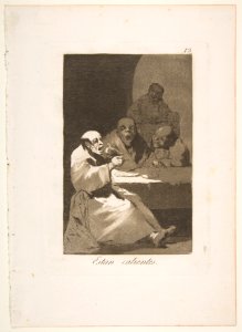 Plate 13 from 'Los Caprichos'-They are hot (Estan calientes.) MET DP816895