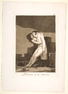 Plate 10 from 'Los Caprichos'- Love and death (El amor y la muerte) MET DP816892