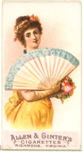Plate 10, from the Fans of the Period series (N7) for Allen & Ginter Cigarettes Brands MET DP830139