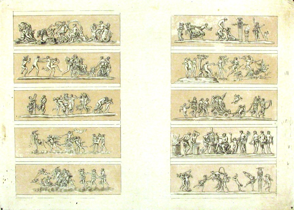 Plate with Ten Bacchanal Scenes MET 68.542.75