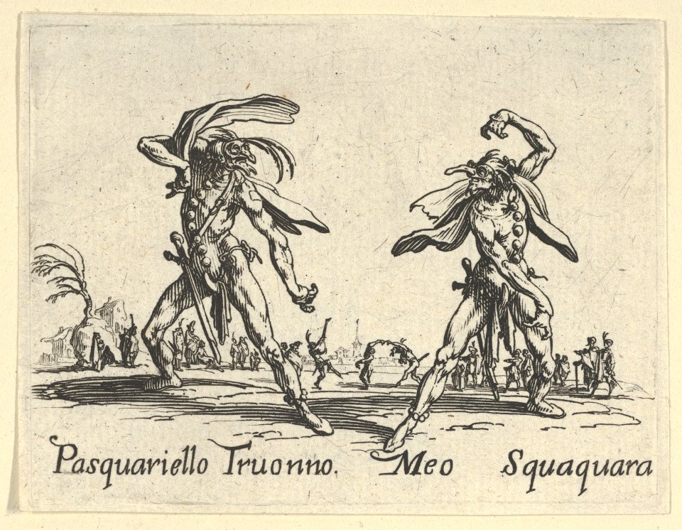 Pasquariello Truonno - Meo Squaquara, from the Balli di Sfessania MET DP846864