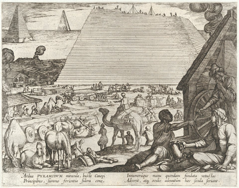 Plate 7- The Pyramids in Egypt, from 'The Seven Wonders of The World' MET DP875698