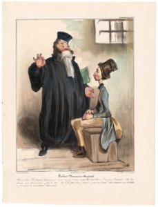 Plate 9 Robert Macaire, barrister, from 'Caricaturana,' published in Les Robert Macaires MET DP878092
