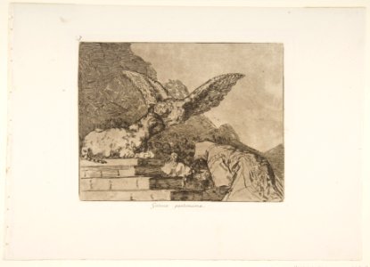 Plate 73 from 'The Disasters of War' (Los Desastres de la Guerra)- 'Feline pantomime' (Gatesca pantomima.) MET DP817468