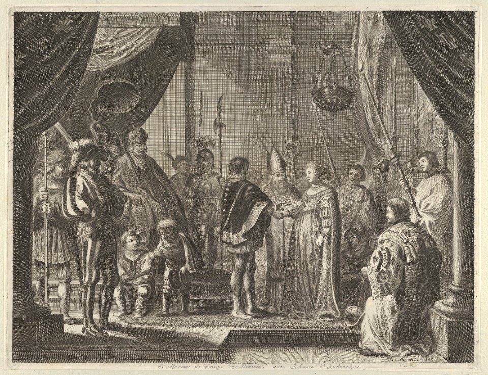 Plate 7- The Marriage of Francisco I de Medici and Johanna of Austria, from Caspar Barlaeus, "Medicea Hospes" MET DP855428