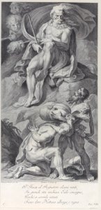 Plate 8- Ulysses receiving the winds in a leather bag from Aeolus Met DP885417