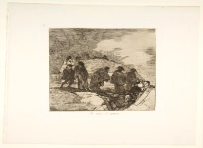Plate 70 from 'The Disasters of War' (Los Desastres de la Guerra)- 'They do not know the way.' (No saben el camino.) MET DP817466